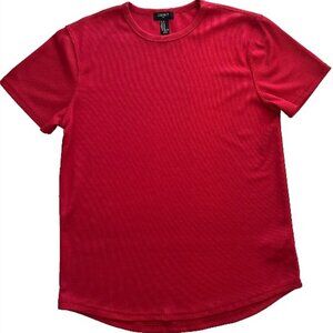 Forever 21 Men's Polyester Active Shirt Waffle Red Size M / Medium